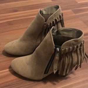 Fringe booties